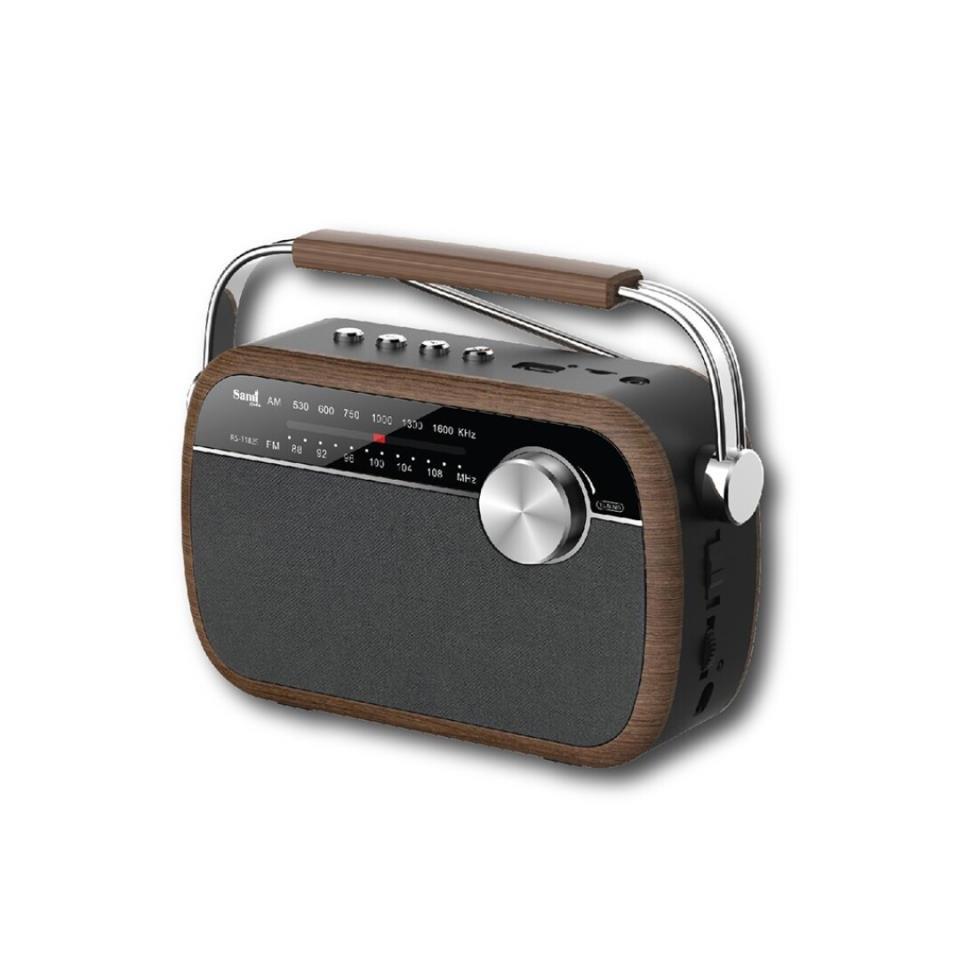 RADIO VINTAGE MAD NEGRA DIAL ANALOG AM FM BT USB M Heracles