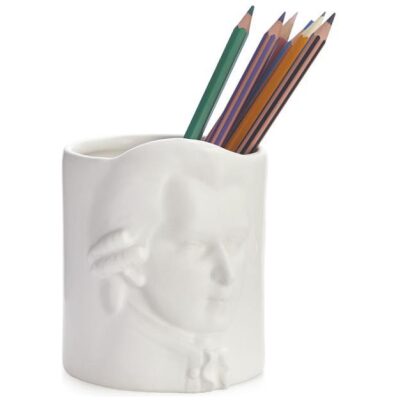 PORTABOLIGRAFOS CERAMICA BLANCO AMADEUS MOZART - Imagen 3