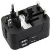 ADAPTADOR UNIVERSAL BLANCO CON 2 USB