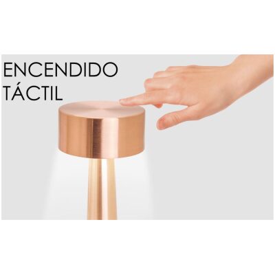LAMPARA LED DISEÑO TACTIL 3 TONOS LUZ MOD  ACERO R