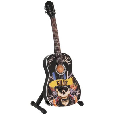 MINIATURA MUSICAL GUITARRA 24 CM  GUNS&ROSES