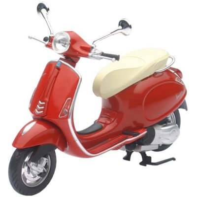 MOTO VESPA ORIGINAL PRIMAVERA ROJA ESCALA 1 12