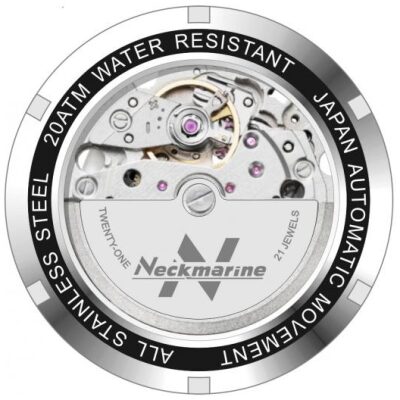 RELOJ NECKMARINE AUTOMATICO LUJO CAUCHO AZUL