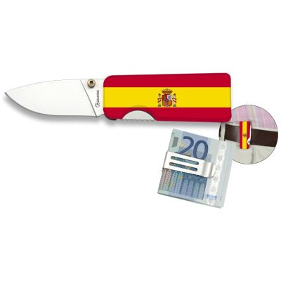 NAVAJA ALBAINOX PINZA BILLETERA ESPAÑA HOJA 5 cm