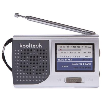 RADIO BOLSILLO HORIZ  KOOLTECH PLATA