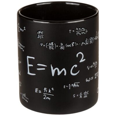 TAZA NEGRA MATEMATICAS 1 LITRO