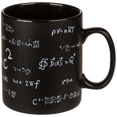 TAZA NEGRA MATEMATICAS 1 LITRO