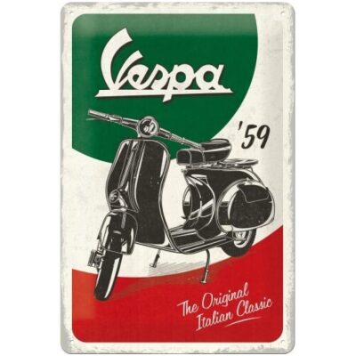 CHAPA  VESPA 20X30 CM  THE ITALIAN