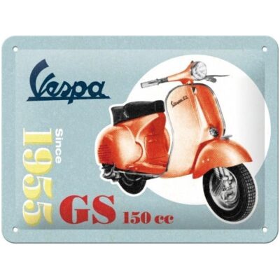 PLACA METAL VESPA 15X20 GS 150 SINCE