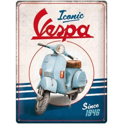 PLACA METAL VESPA 30X40 VESPA ICONIC