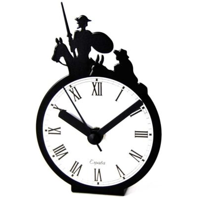 RELOJ MESA MINI QUIJOTE NEGRO