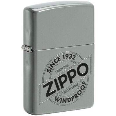 MECHERO ZIPPO SILVER LOGO REDONDO