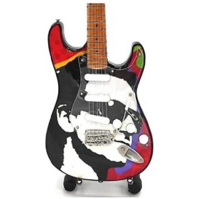 MINIATURA MUSICAL GUITARRA 24 CM  REPLICA 80 CARA