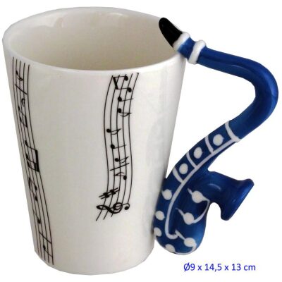 TAZA CERAMICA ASA SAXOFON