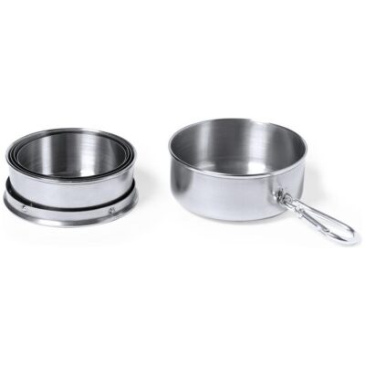 VASO PLEGABLE ACERON INOX  CON MOSQUETON 22 cl