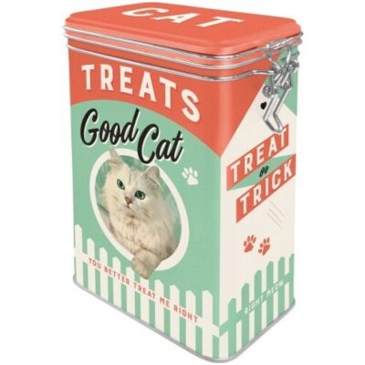 CAJA METAL 11X17 CM  GOOD CAT TREATS  GATO